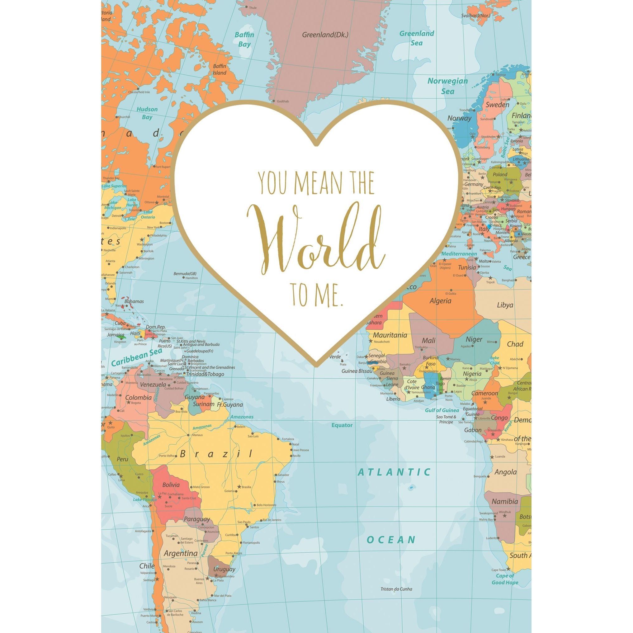 Husband Anniversary Card The World - Cardmore